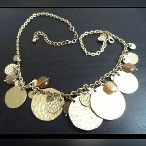 VINTAGE RETIRED SIGNED LIA SOPHIA GOLD TONE 20" NECKLACE